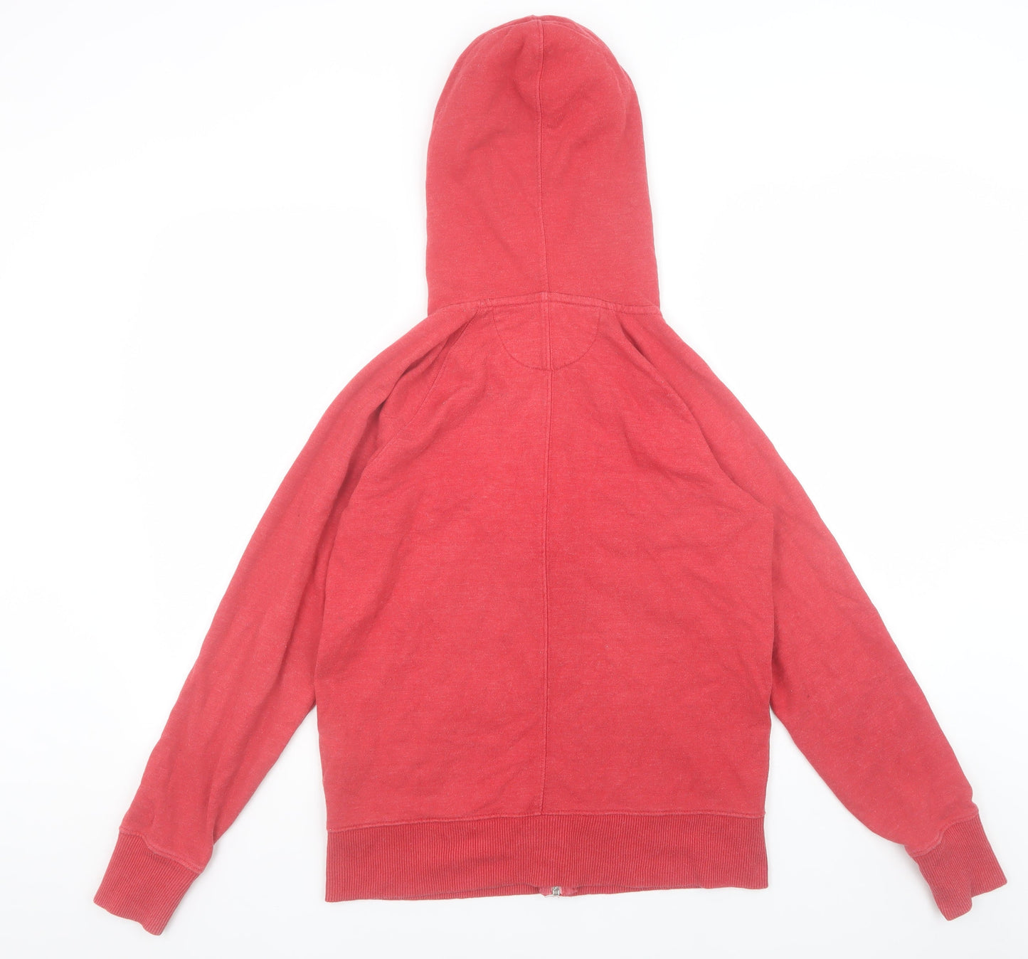 GAP Men's Red Hooded Full Zip Cotton Blend Jacket Size M
