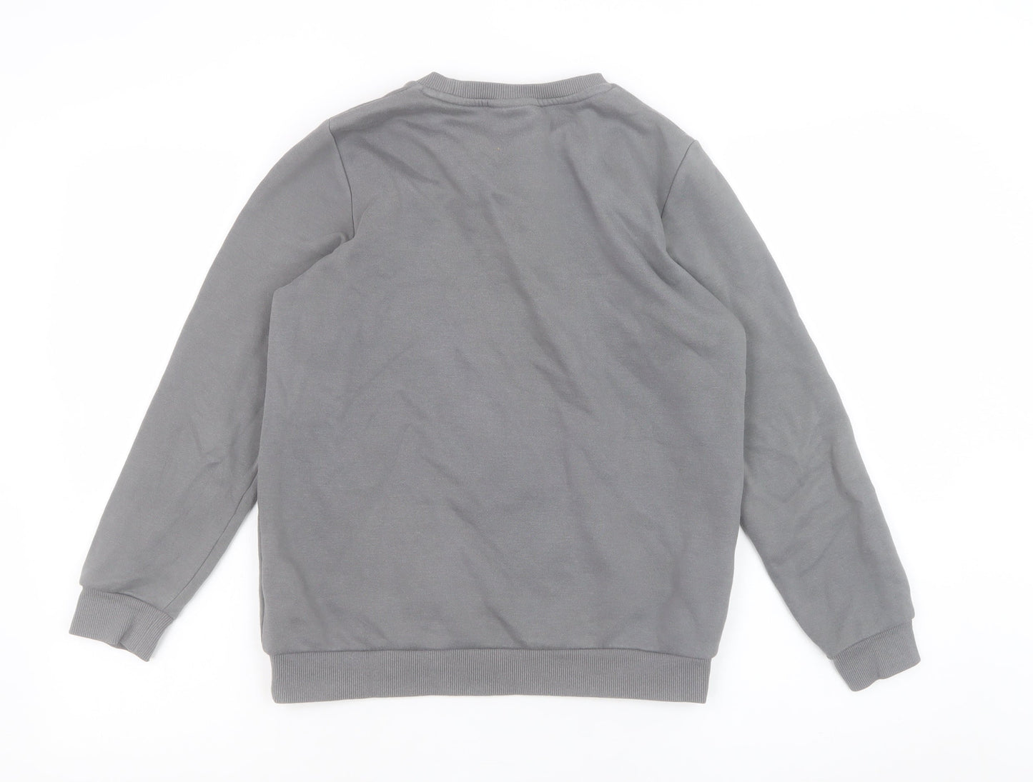 Marvel Teens Grey Black Panther Sweatshirt 11-12Y Cotton Blend