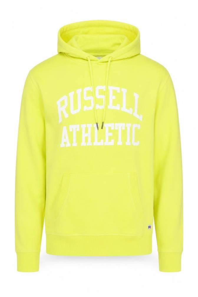 Russell Athletic Men's Yellow Pullover Hoodie Size L Regular Fit