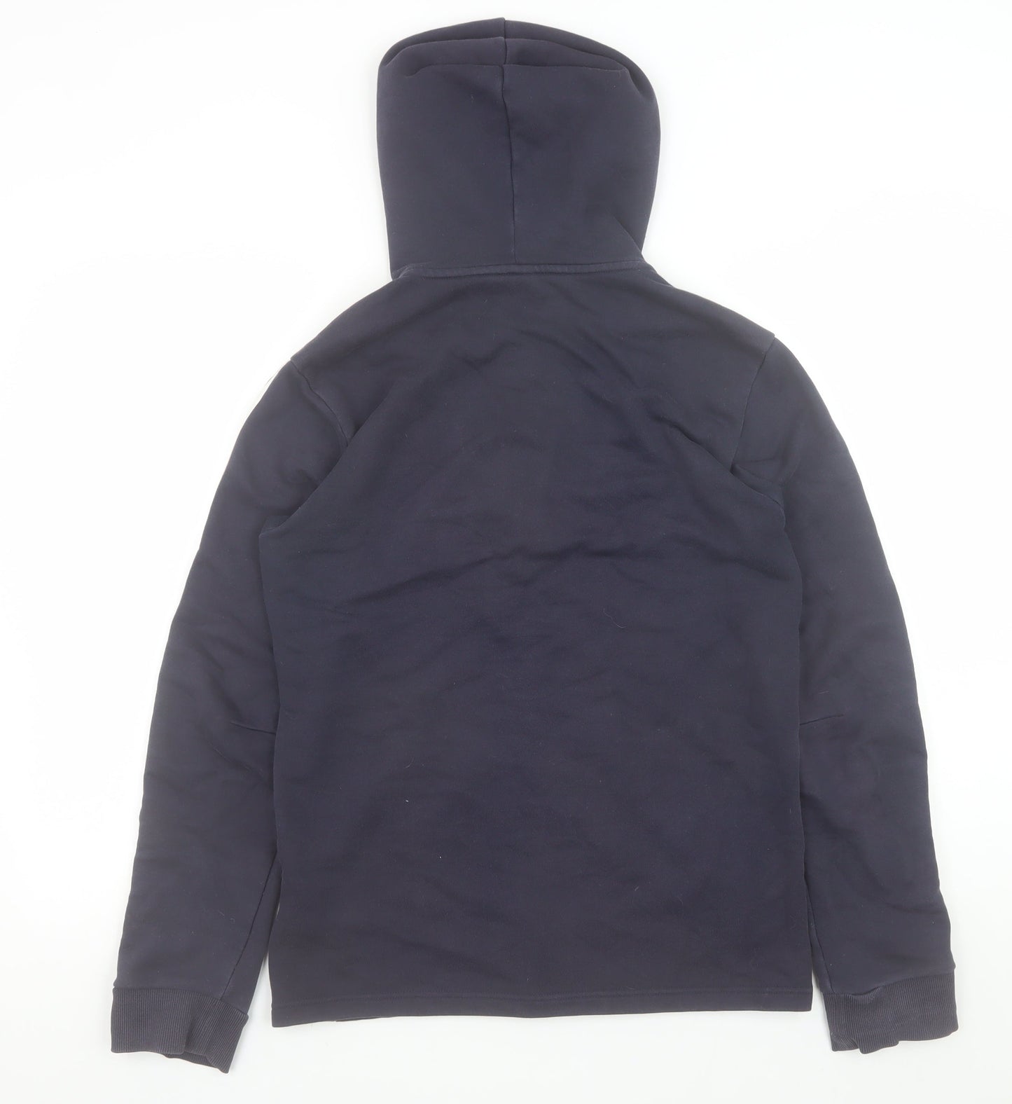 Adidas Men's Blue Hooded Full Zip Jacket Size S Sportswear