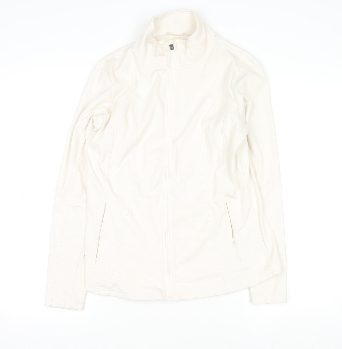 Dunnes Stores Womens Ivory Softshell Full Zip Active Jacket Size 12