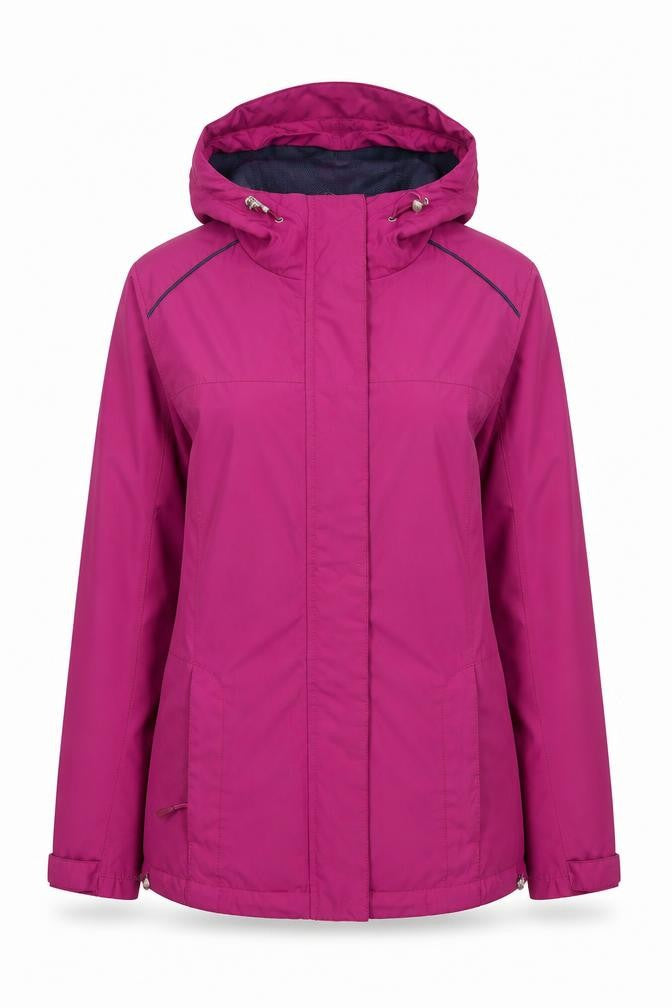 Ozark Trail Womens Pink Waterproof Hooded Rain Jacket Size 10