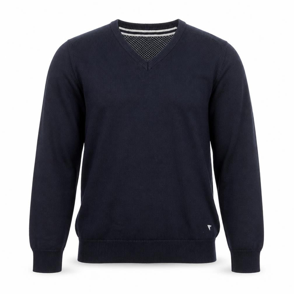DG'S Drifter Men's Black M V-Neck Cotton Blend Jumper