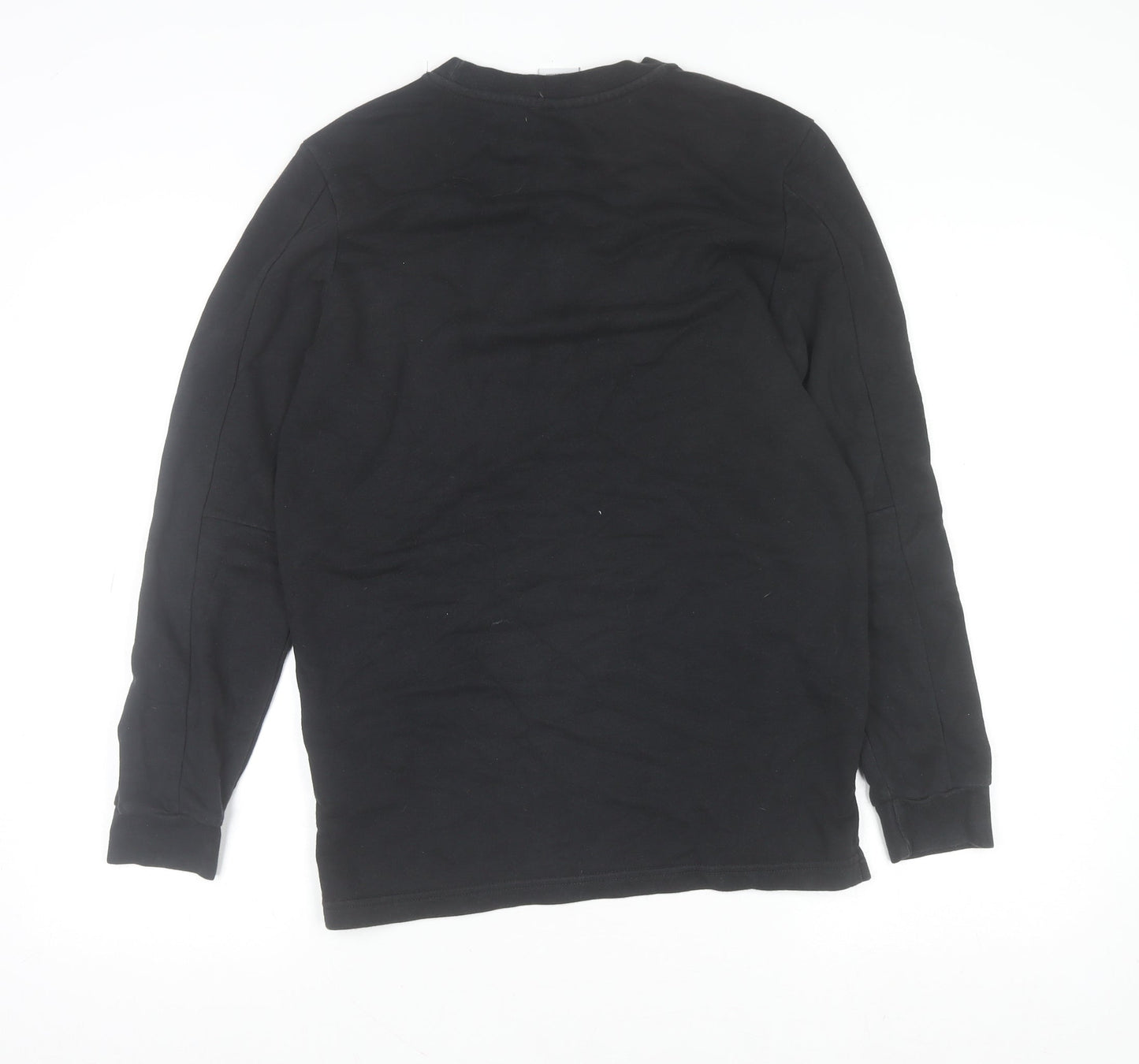 Adidas Boys Black Crew Neck Logo Pullover Sweatshirt 13-14 Years