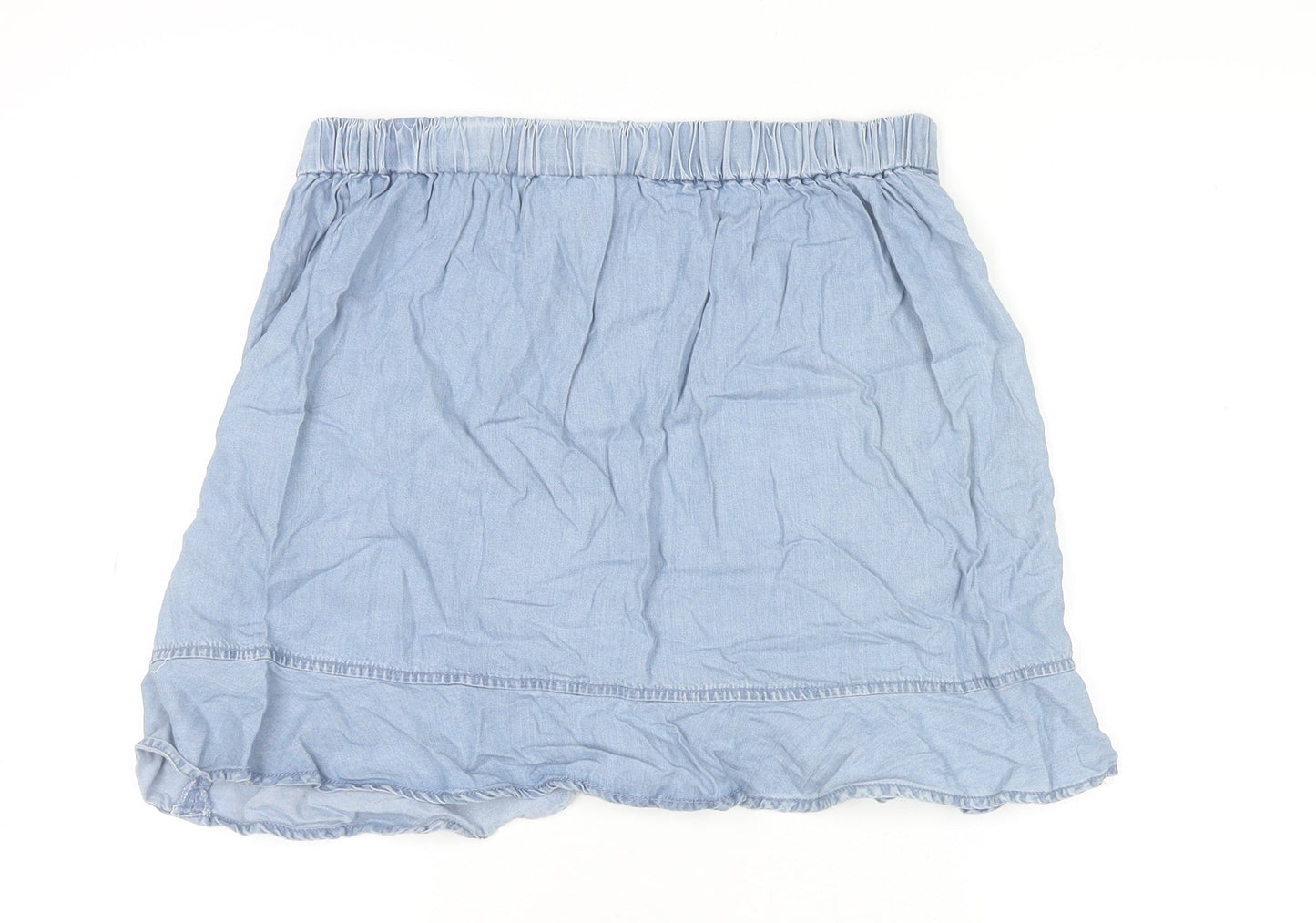 Dunnes Stores Women’s Blue Lyocell A-Line Short Skirt Size 14