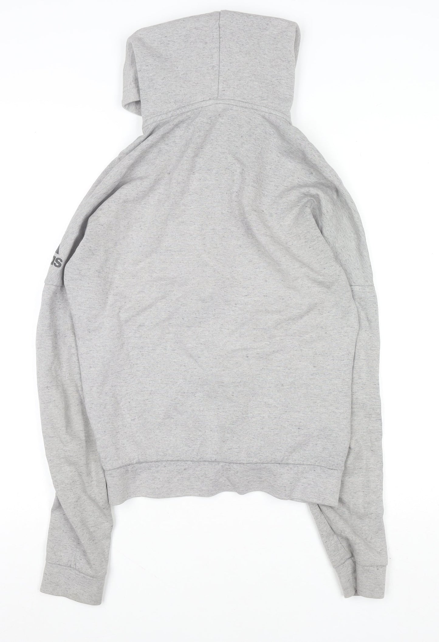 Adidas Men's Grey Full Zip Hoodie XS Regular Fit