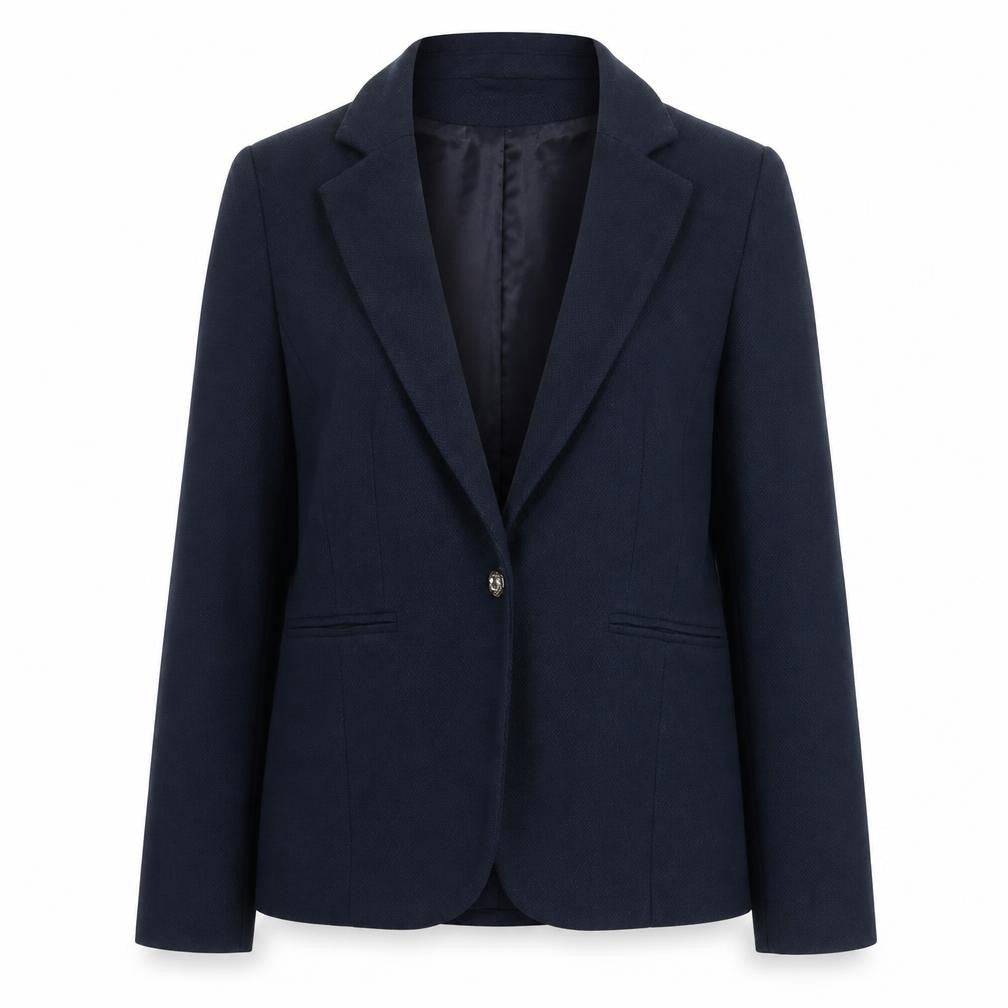 Dunnes Stores Women's Navy Blue Blazer Size 10 Classic Tailored Jacket