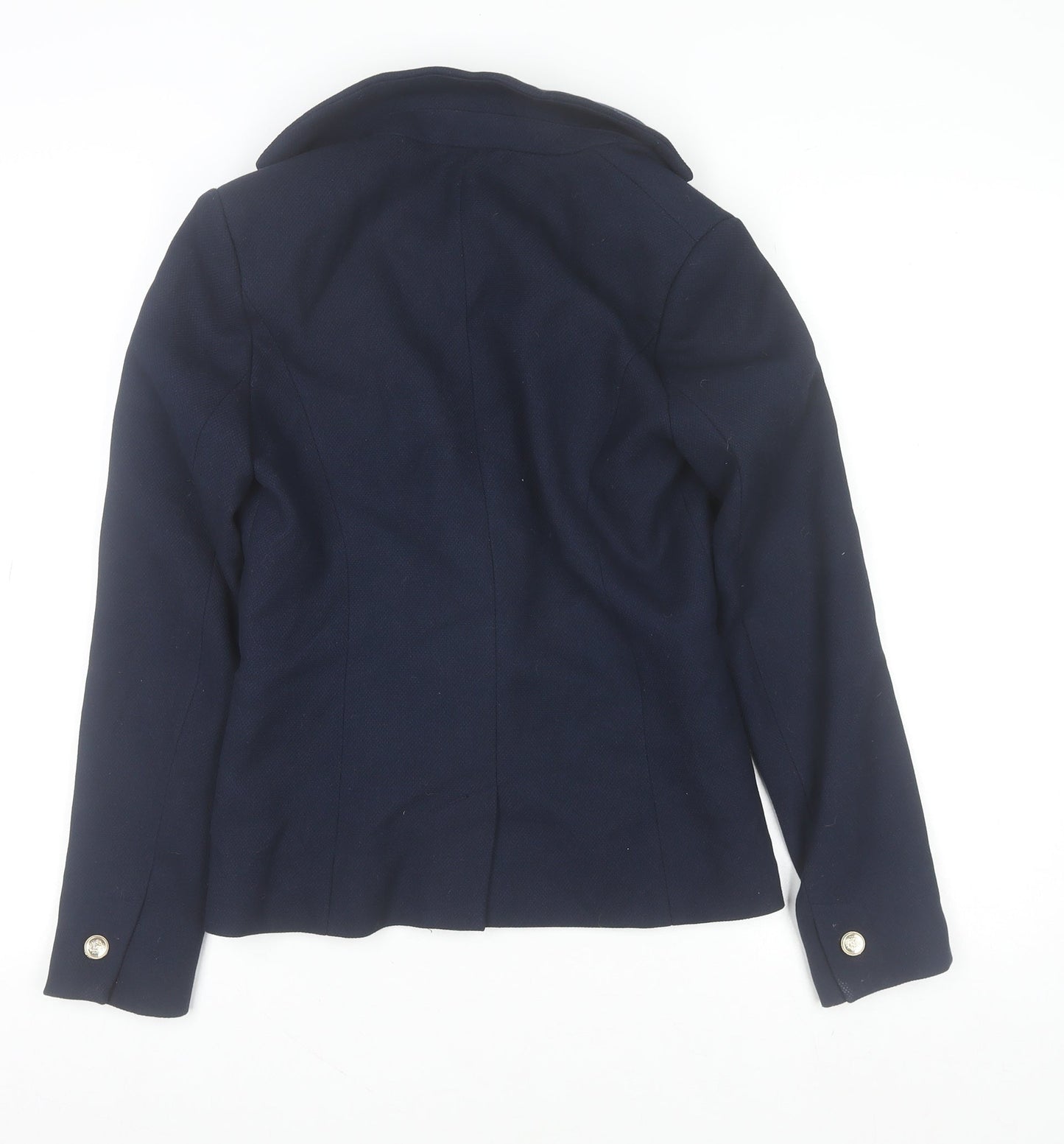 Dunnes Stores Women's Navy Blue Blazer Size 10 Classic Tailored Jacket
