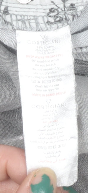 Cortigiani Girls Grey Skinny Jeans 7 Years Stretch Denim