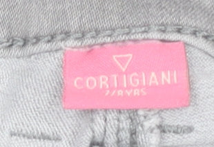 Cortigiani Girls Grey Skinny Jeans 7 Years Stretch Denim
