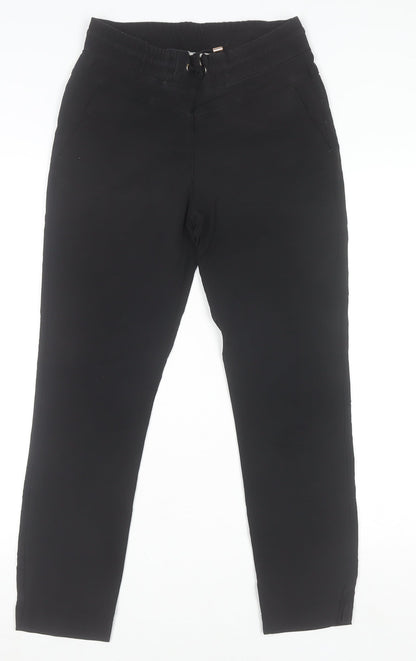 Additional front view of &Co Woman Black XS Slim Ankle Tapered Trousers for Women