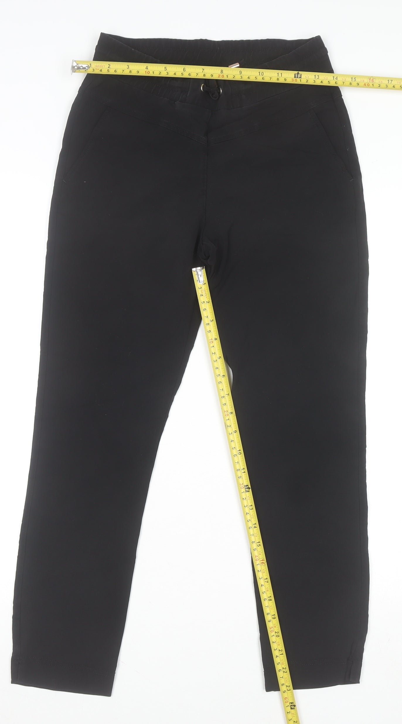 &Co Woman Black XS Slim Ankle Tapered Trousers for Women