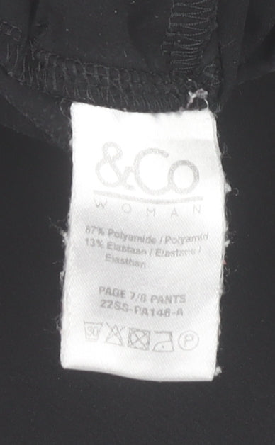 &Co Woman Black XS Slim Ankle Tapered Trousers for Women