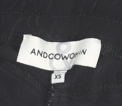 Additional view of &Co Woman Black XS Slim Ankle Tapered Trousers for Women