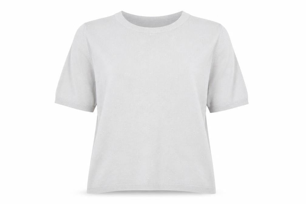 Marks & Spencer Women’s Grey Short Sleeve Knit Top Size 18