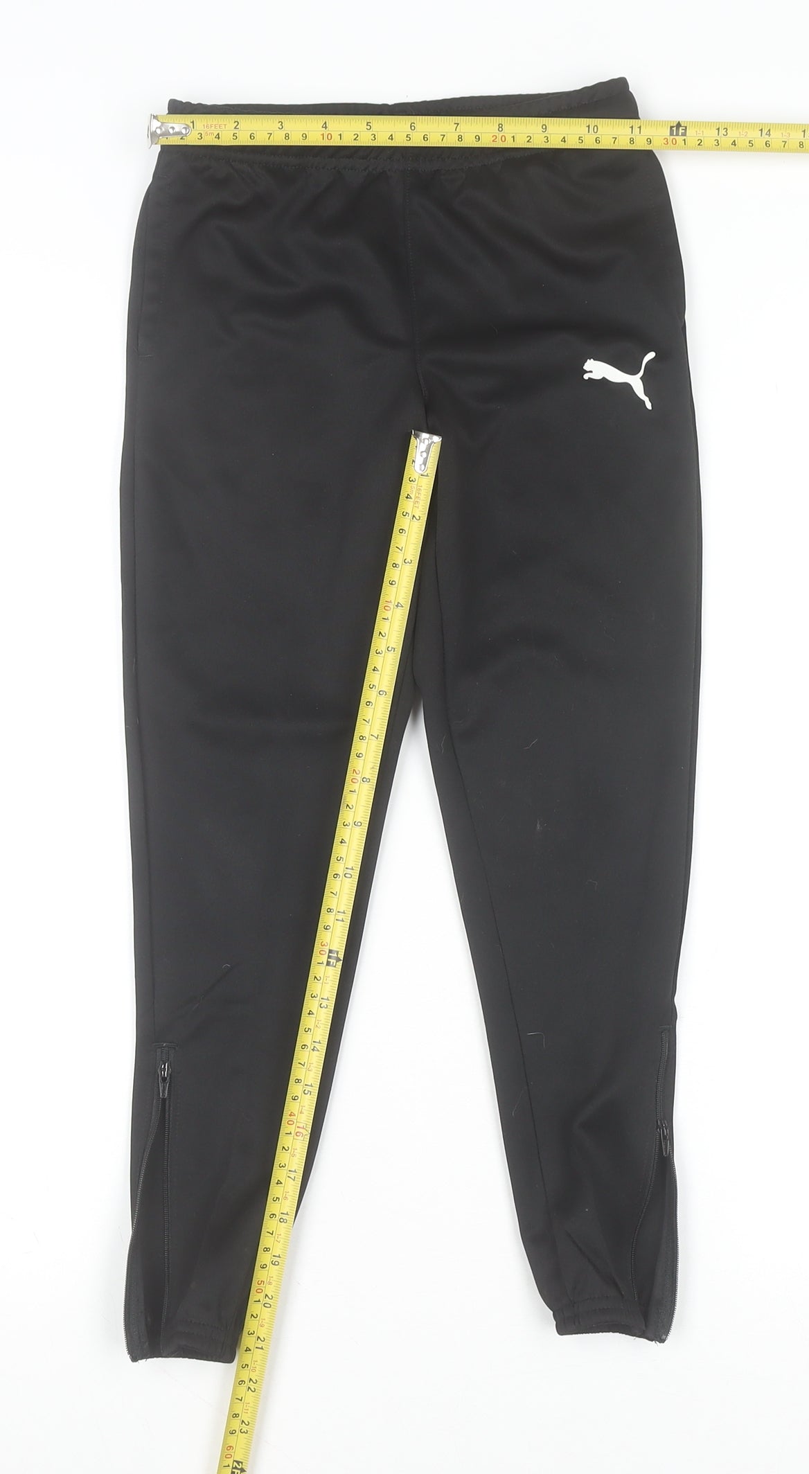 Puma Boys Black 7-8 Years Track Pants DryCell Sports Joggers