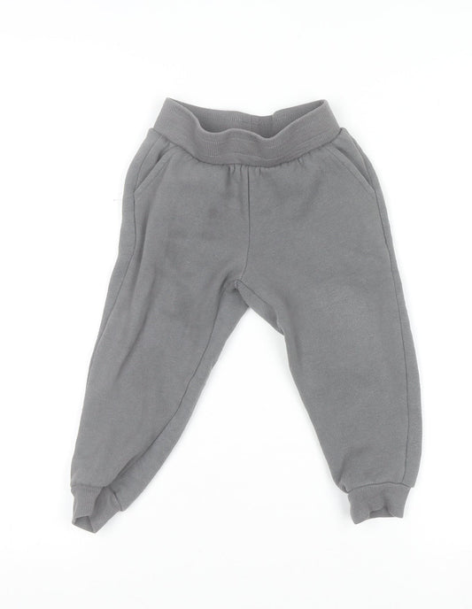 Disney Junior Mickey Boys Grey Jogger Sweatpants 3 Years Cotton Blend