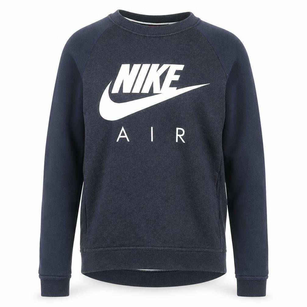 Nike Mens Blue XS Pullover Sweatshirt Crew Neck Logo Regular Fit