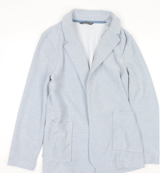 Dunnes Stores Women Blue Medium Single-Breasted Blazer Jacket
