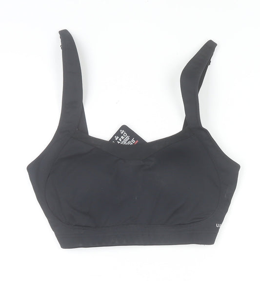 USA Pro Women’s Black 36DD Sports Bra High Support Nylon Blend