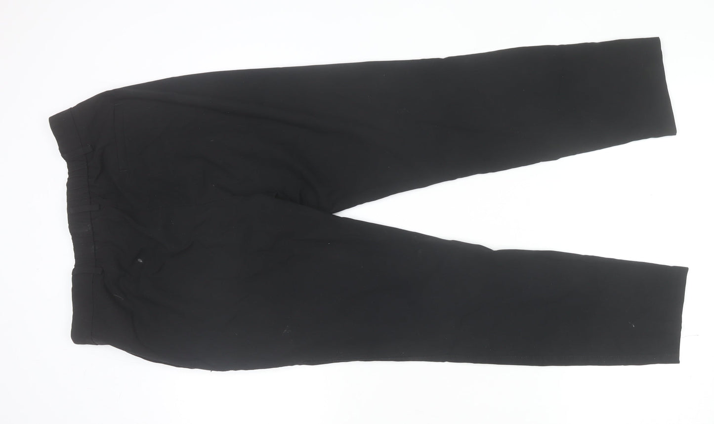 Marks and Spencer Womens Black Size 10 Regular Straight Leg Trousers