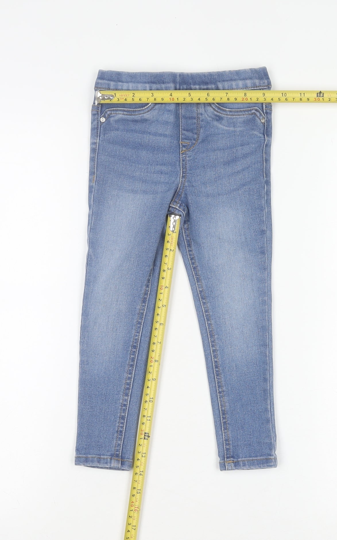denim co. Girls Blue Jegging Jeans 3-4 Years Stretch Denim Casual