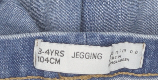 denim co. Girls Blue Jegging Jeans 3-4 Years Stretch Denim Casual