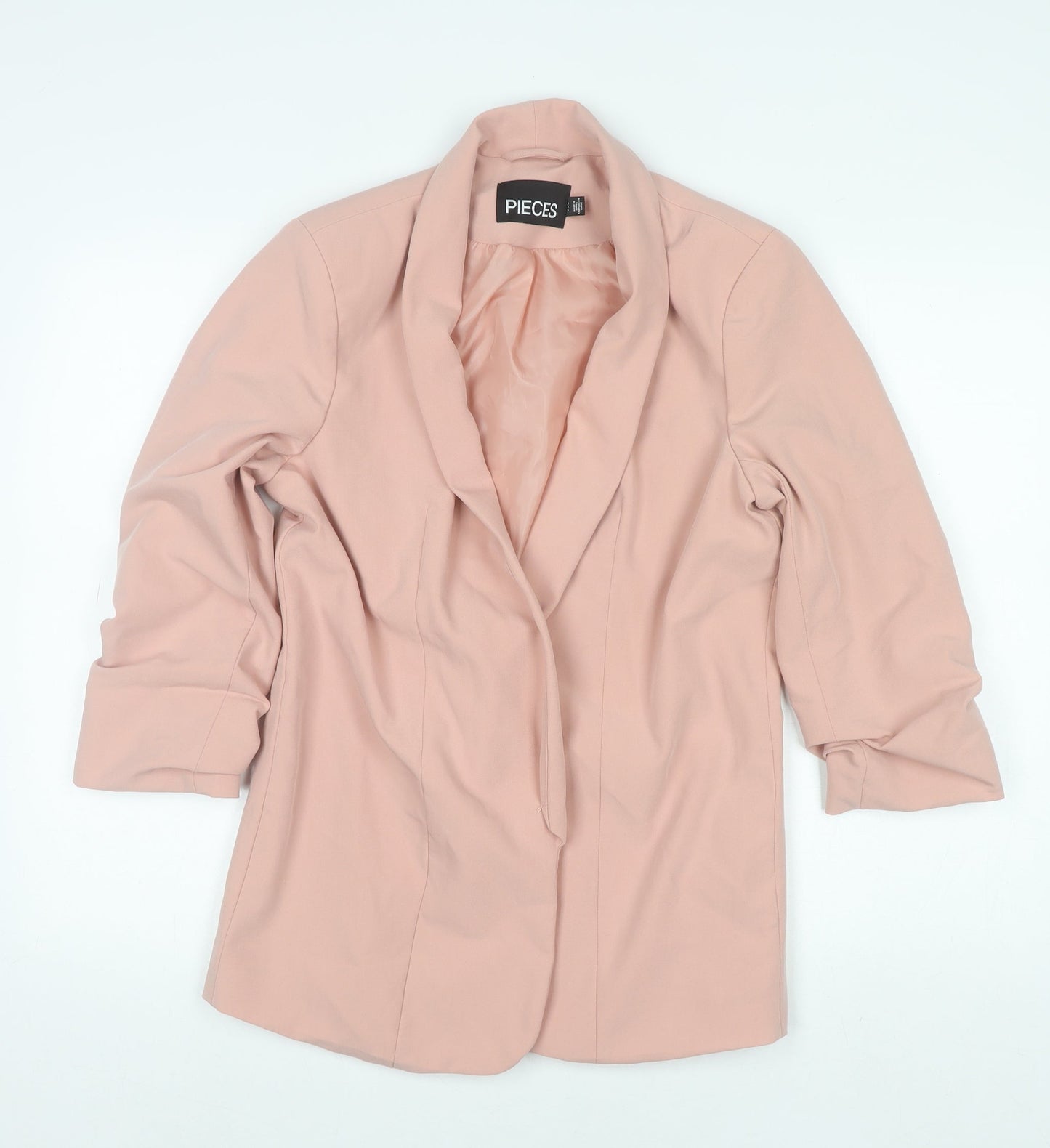 Pieces Women’s Pink L Blazer Jacket Mid-Length Regular Fit