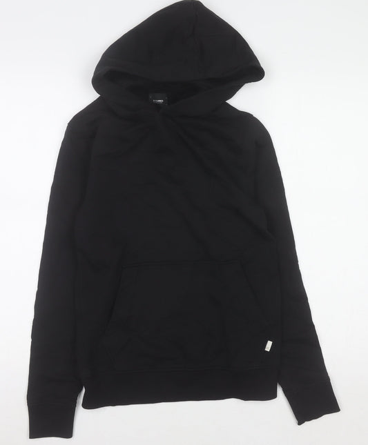 River Island Womens Black XS Pullover Hoodie 100% Cotton