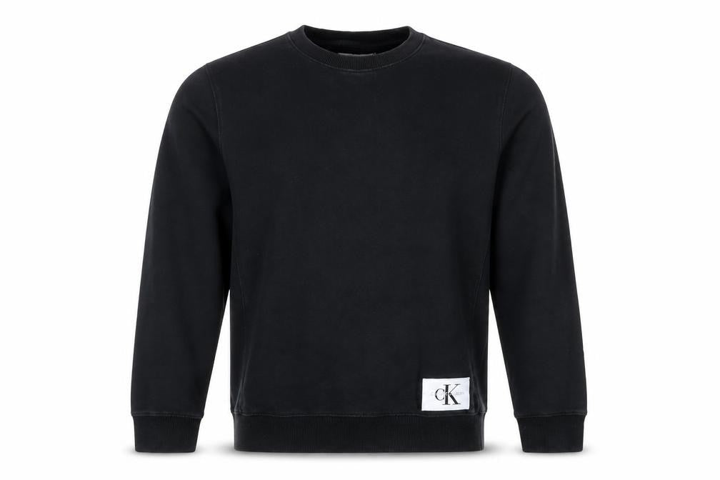 Calvin Klein Jeans Men’s Black Slim Fit Cotton Sweatshirt L