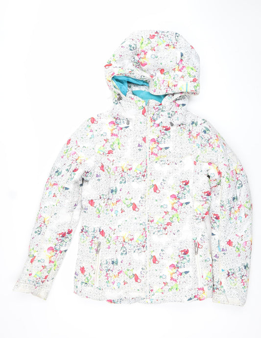 Wed'ze Womens Multicoloured Ski Jacket S Hooded Insulated Winter Coat