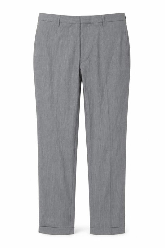 Marks & Spencer Men's Grey Slim Fit Dress Trousers 34in Waist 33in Leg