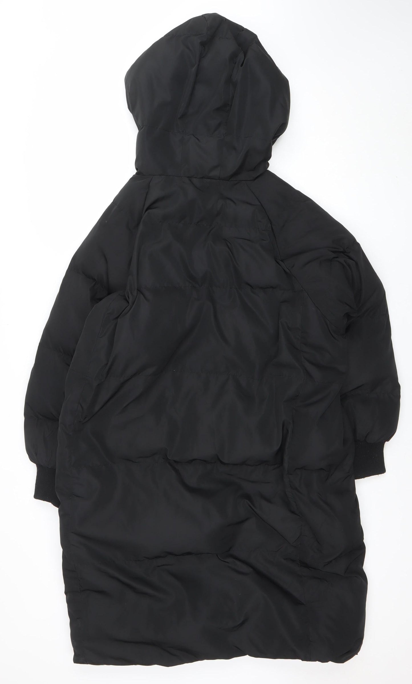 Sleepy Bunny Women’s Black Hooded Puffer Jacket Size M
