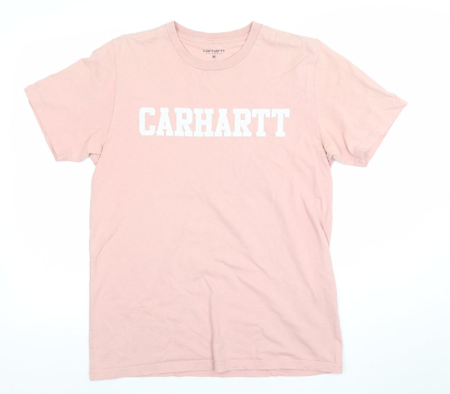 Carhartt Men’s Pink Cotton Logo Crew Neck Short Sleeve T-Shirt M