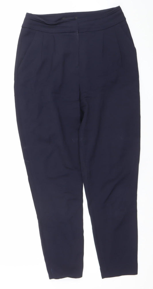 Austin Reed Women's Navy Blue Wool Tailored Work Trousers Size 8