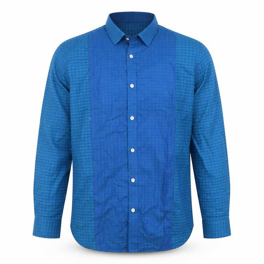 Invictus Men’s Blue Slim Fit Cotton Button-Up Shirt Size 40