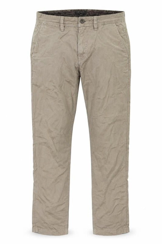 Ted Baker Men's Beige 30R Straight Fit Cotton Jeans