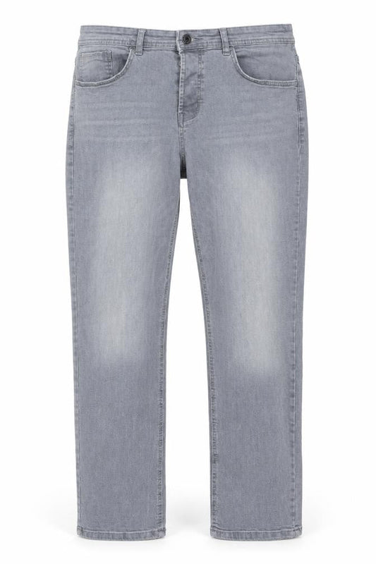 Denim Co Men's Grey Relaxed Straight Jeans W34 L32