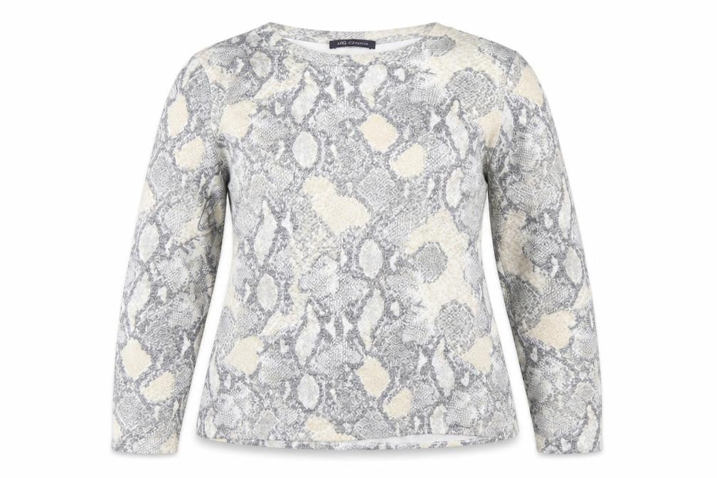 Marks & Spencer Women’s Grey Animal Print Jumper Size 14