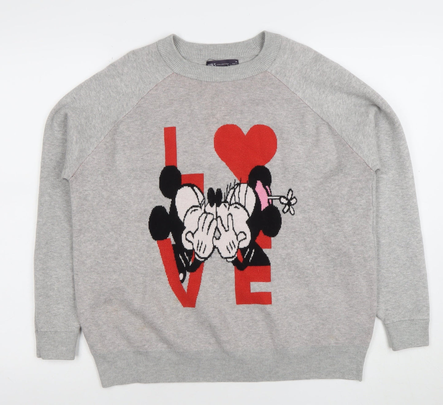 Marks and Spencer Women's Grey Disney Love Jumper M