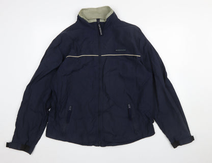 Ben Sherman Men's Blue Windbreaker Jacket M Full Zip Lightweight