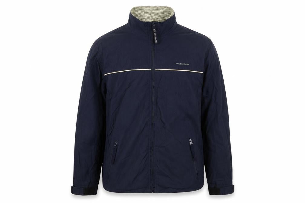 Ben Sherman Men's Blue Windbreaker Jacket M Full Zip Lightweight