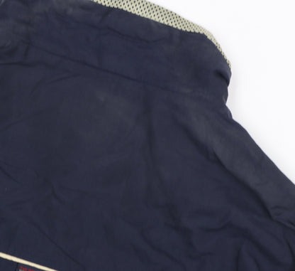 Ben Sherman Men's Blue Windbreaker Jacket M Full Zip Lightweight