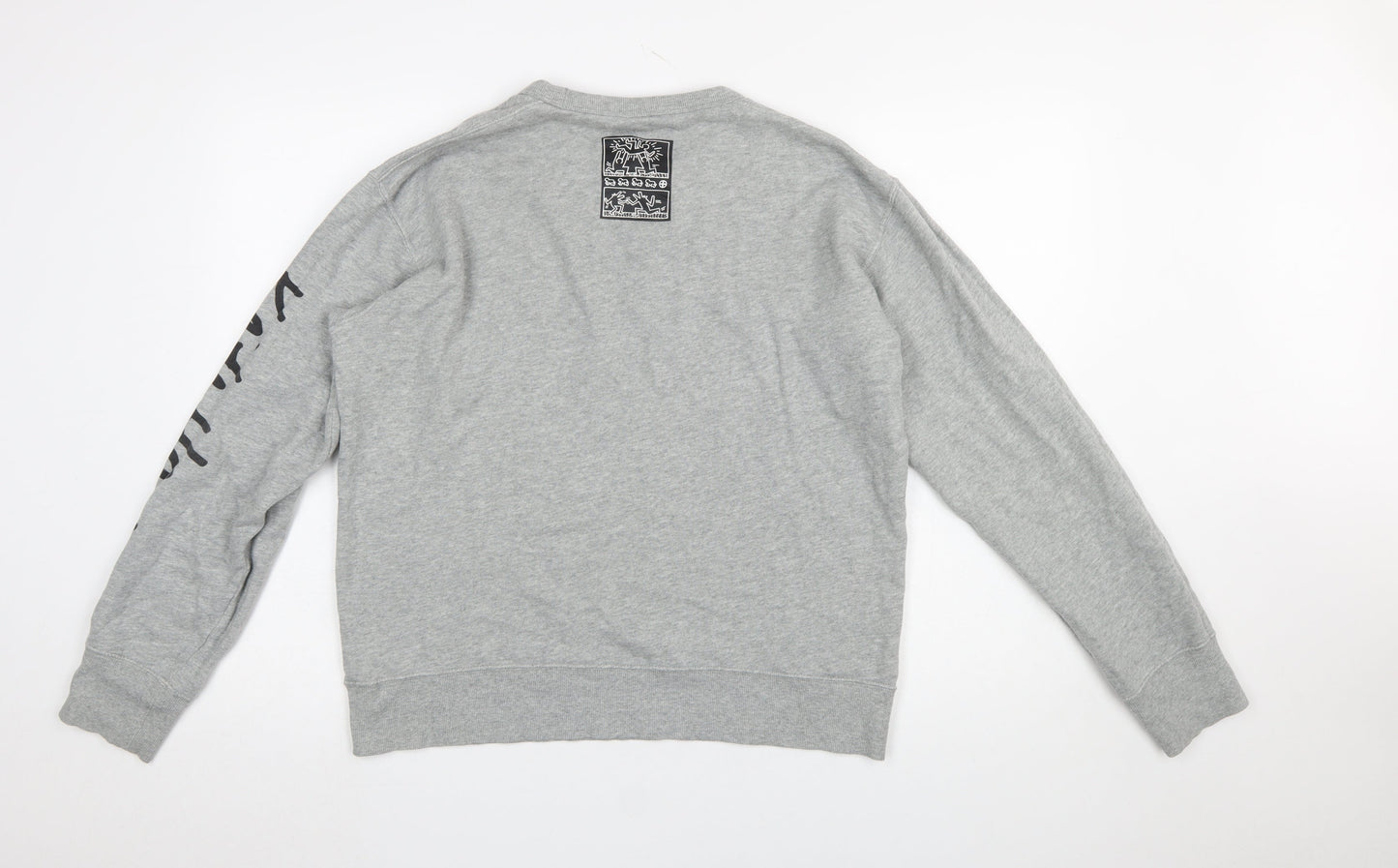 Uniqlo Keith Haring Men’s Grey Graphic Print Pullover Sweatshirt M