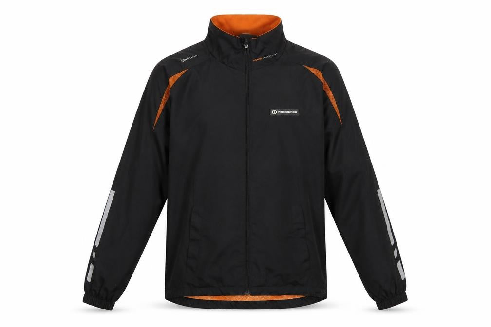 Rockrider Men's Black S Windbreaker Cycling Jacket Lightweight