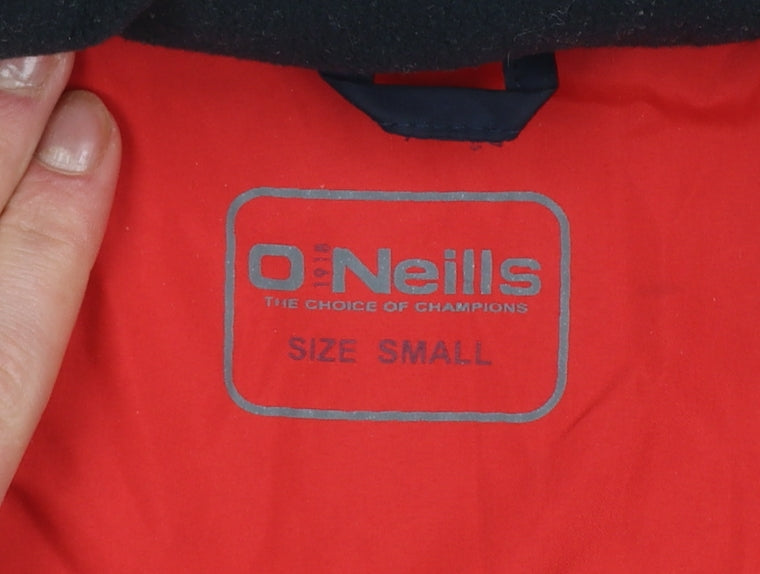 O'Neills Men's Small Navy Red Windbreaker Jacket Water Resistant