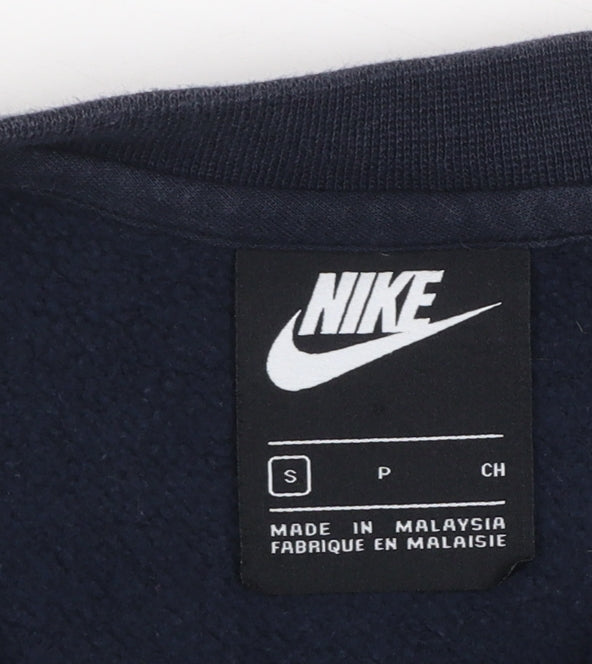 Nike Men's Blue Crew Neck Pullover Sweatshirt Size S Regular Fit