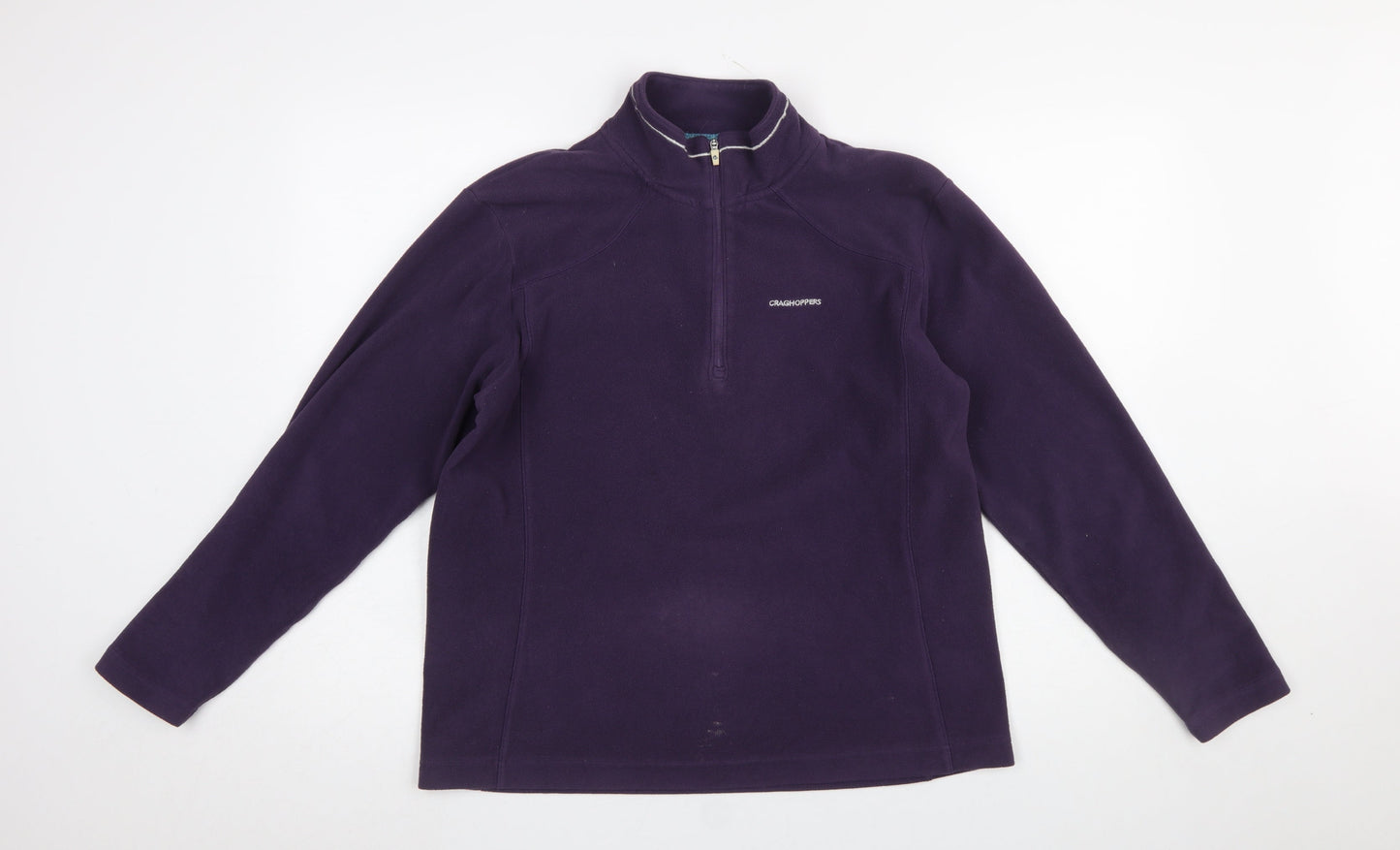 Craghoppers Women Purple 1/2 Zip Fleece Pullover UK 12