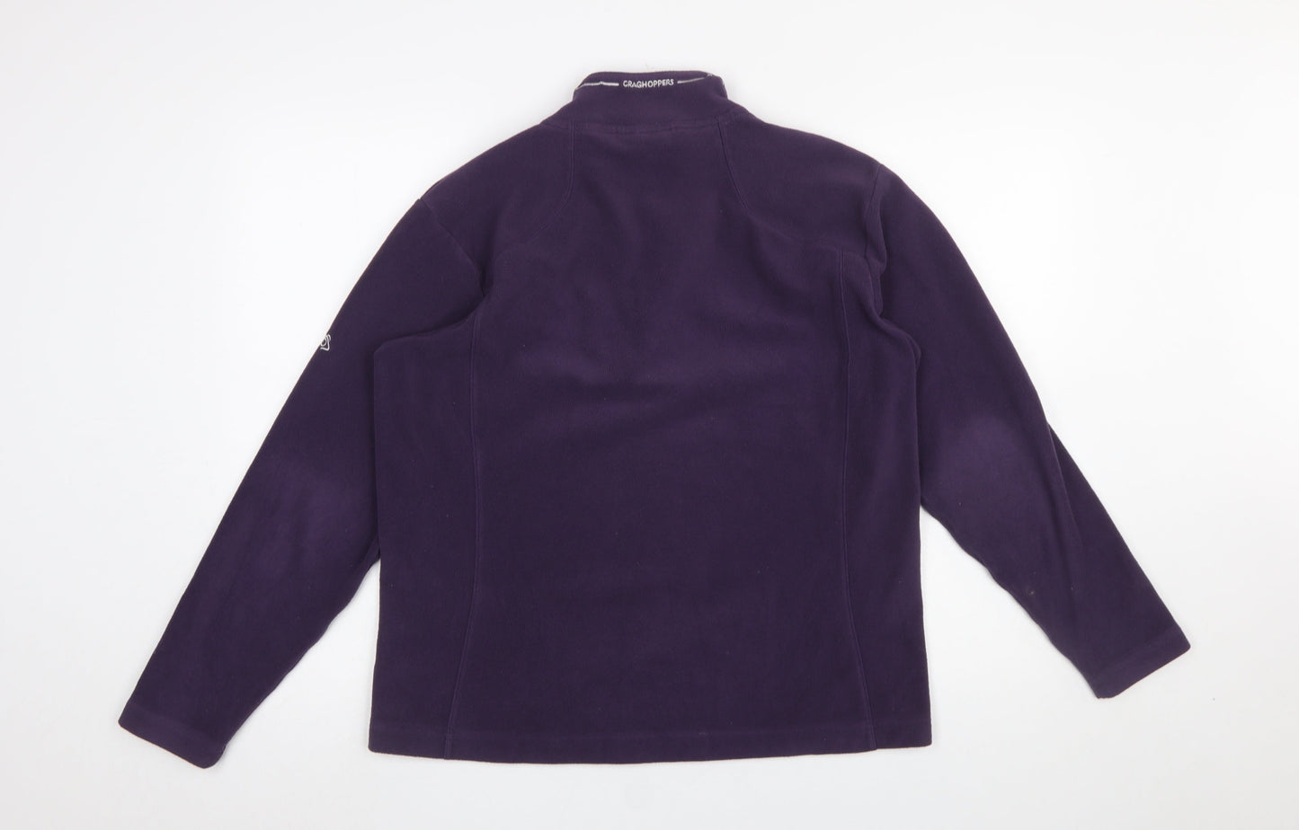 Craghoppers Women Purple 1/2 Zip Fleece Pullover UK 12
