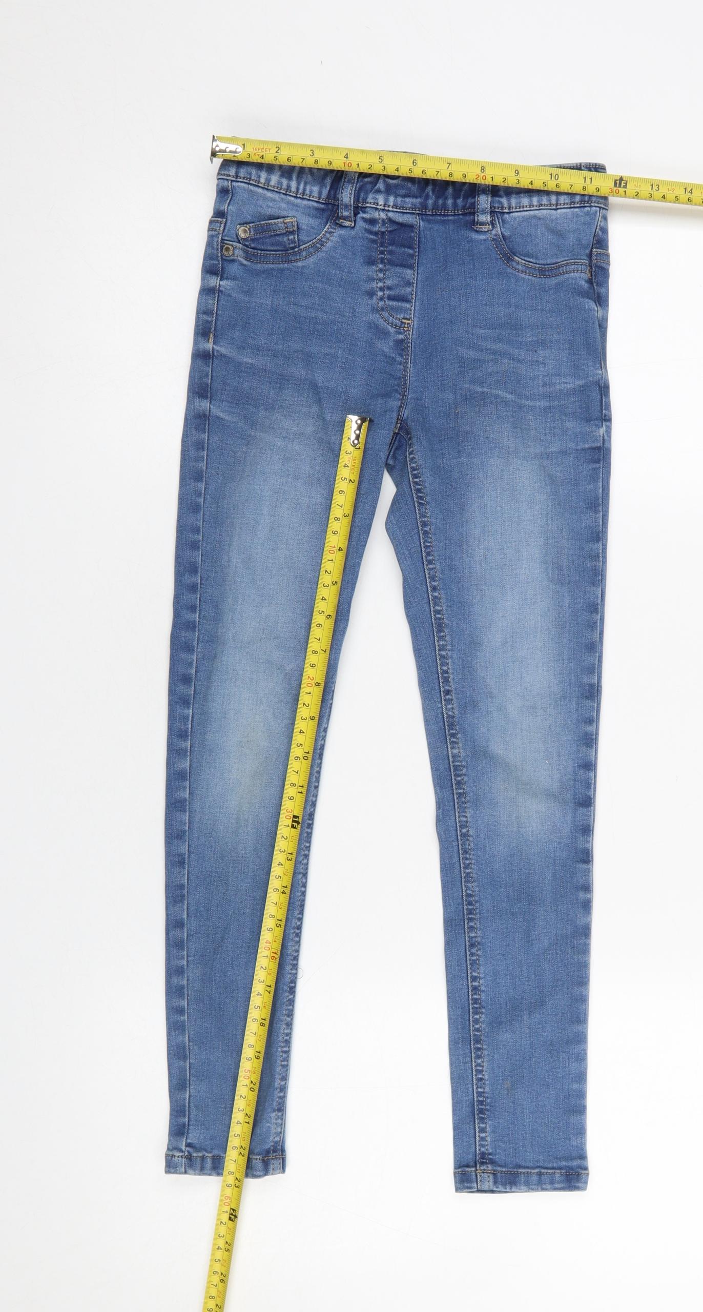 Next Girls Blue Jegging Jeans 9 Years Slim Fit Stretch Denim